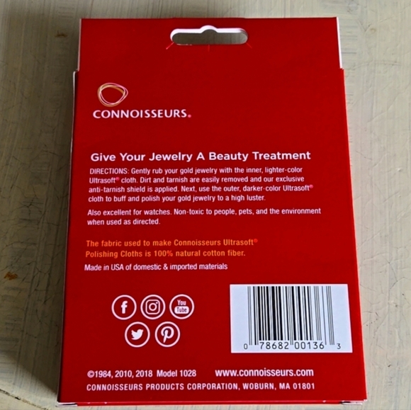 CONNOISSEURS JEWELRY POLISHING CLOTH - Picture 2 of 2